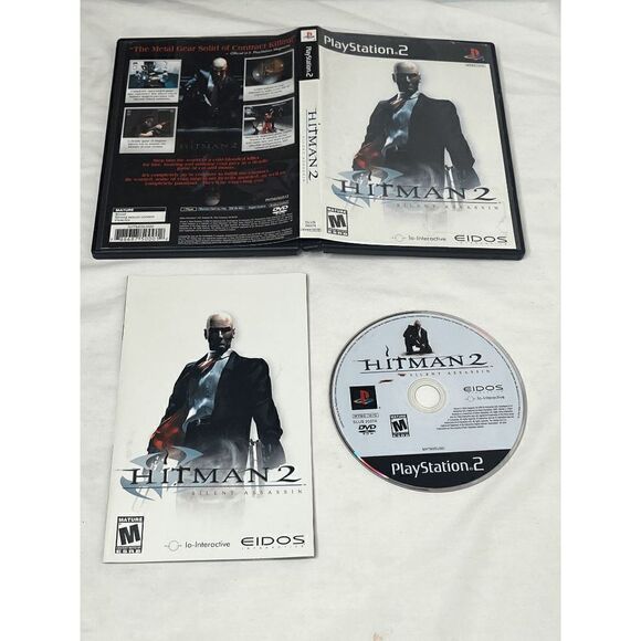 Hitman 2: Silent Assassin (Sony PlayStation 2 PS2, 2003) Complete w/ Manual CIB - Picture 1 of 5